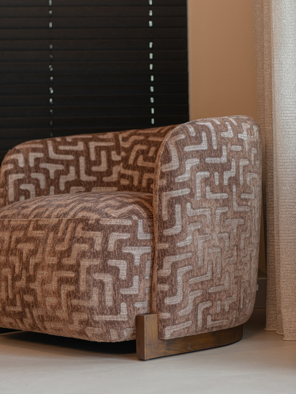 Harper Brown Labyrinth Occasional Chair