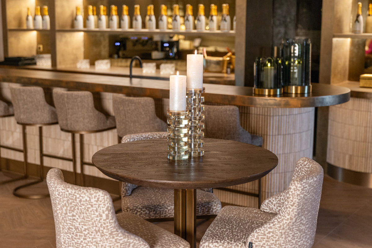 Ravello Dark Brown Bar Table 80cm