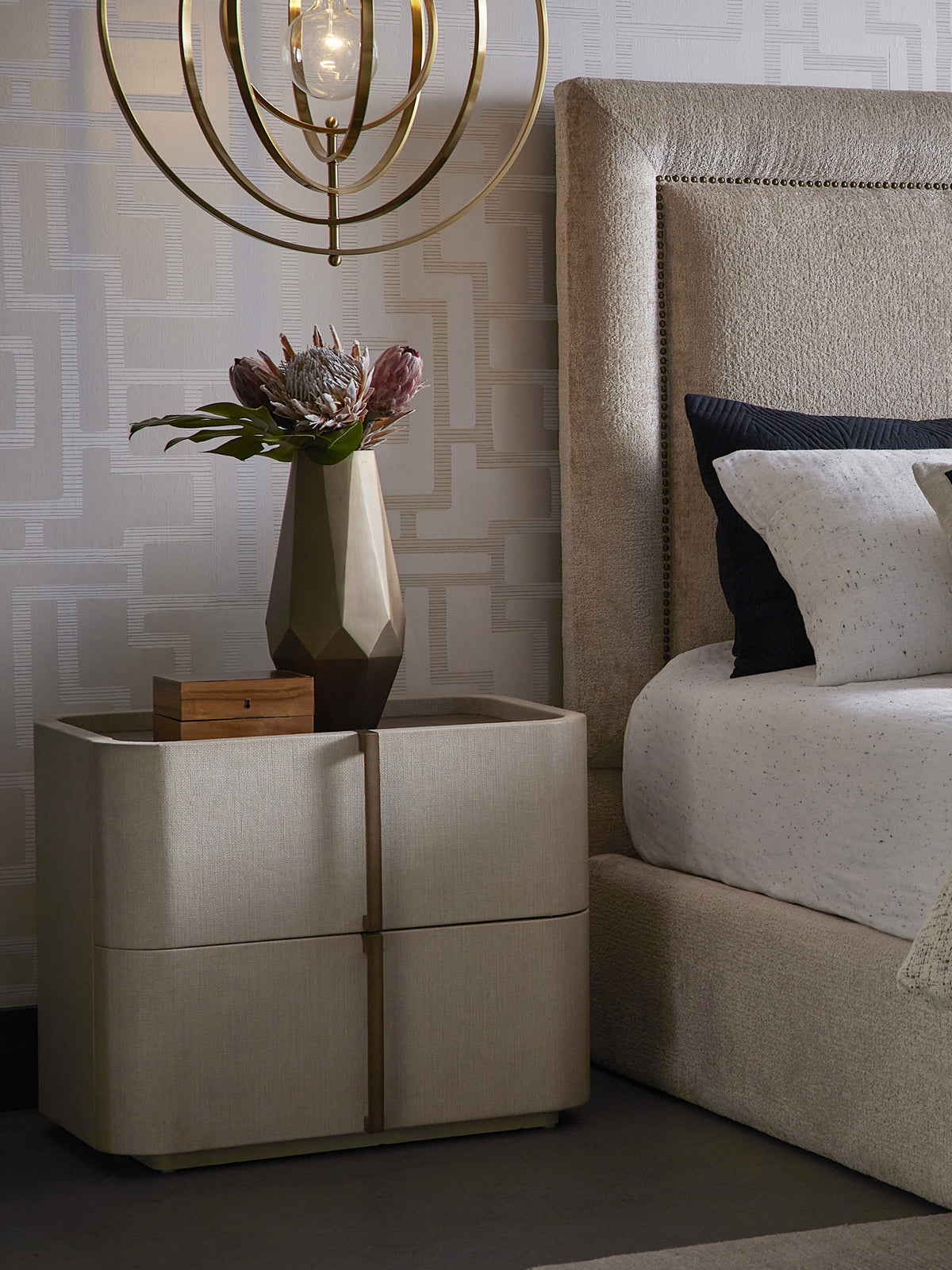 Huxley Nightstand Small Cream
