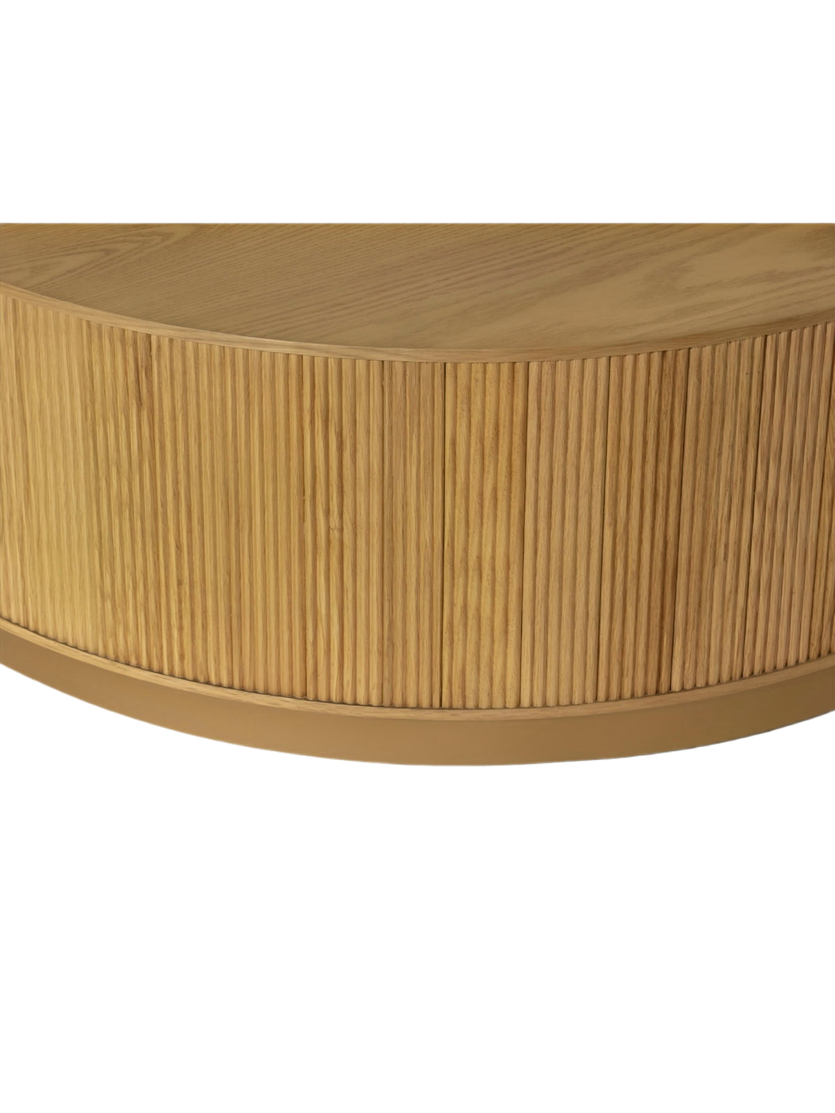 Florence Oak Round Coffee Table 112cm