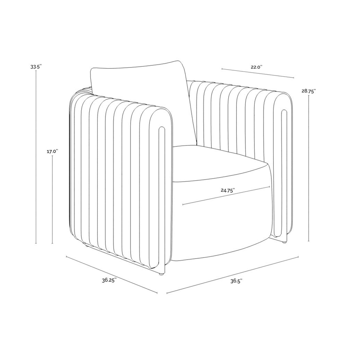 Holloway Lounge Chair Black
