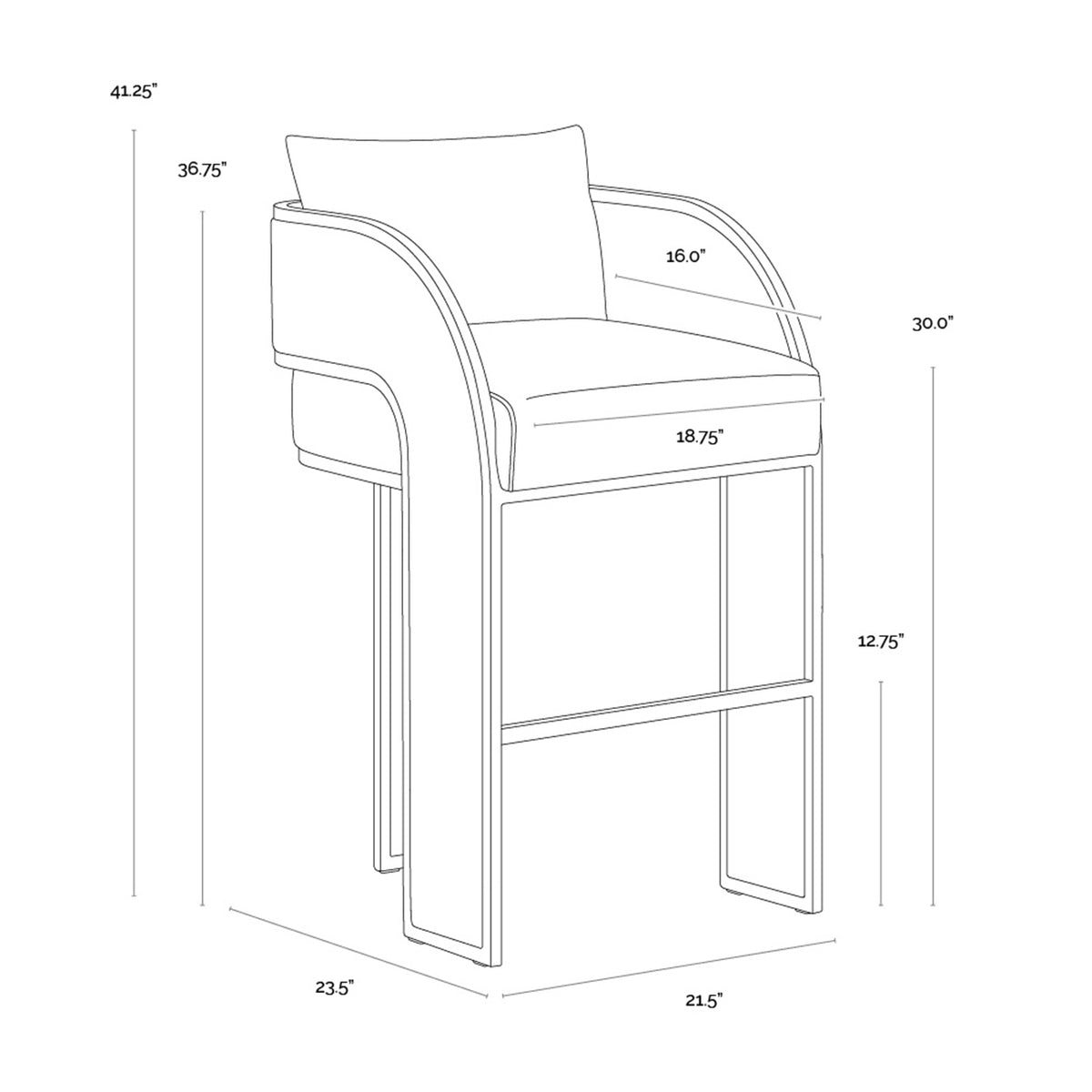 Hastings Barstool Beige