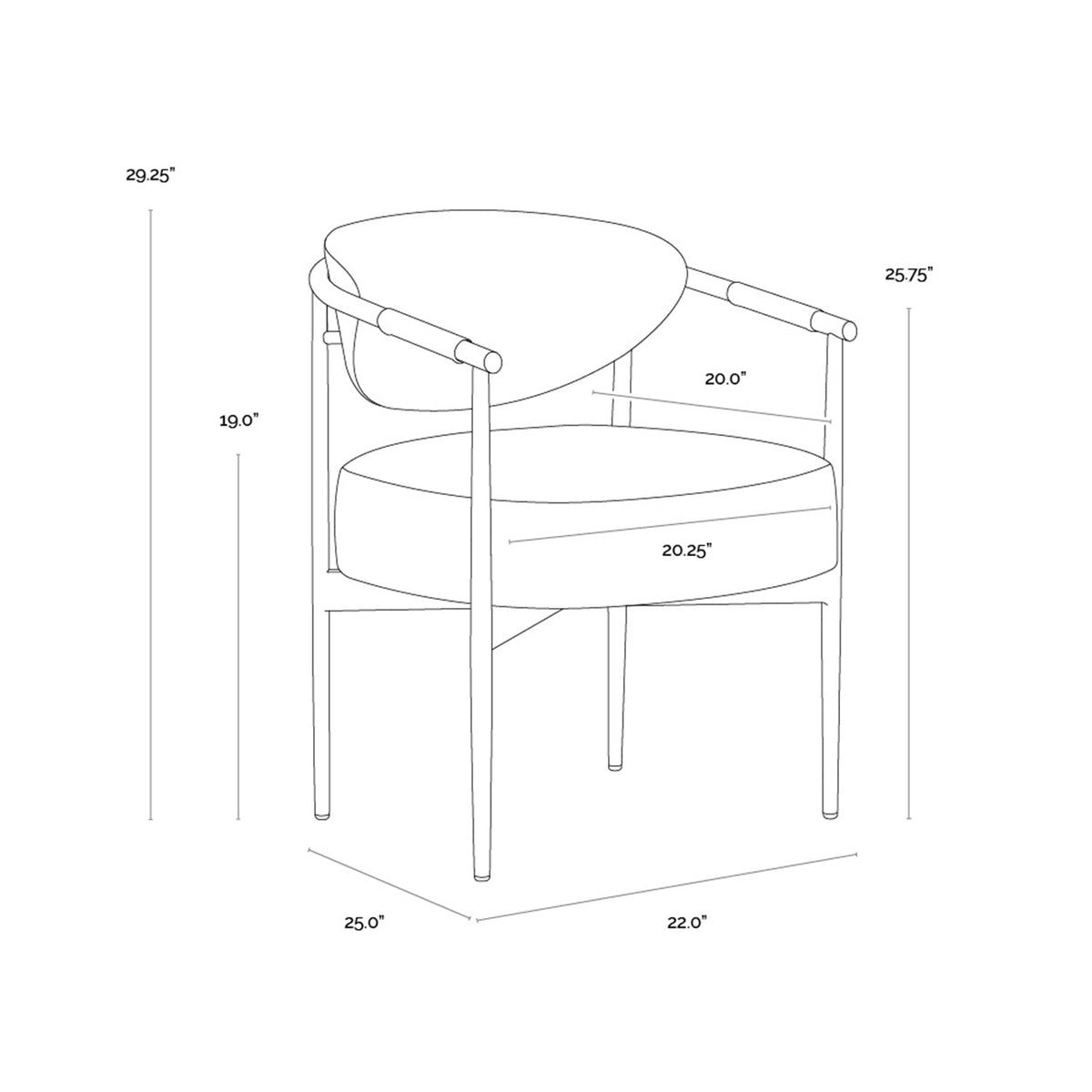 Fairfax Dining Chair Cognac