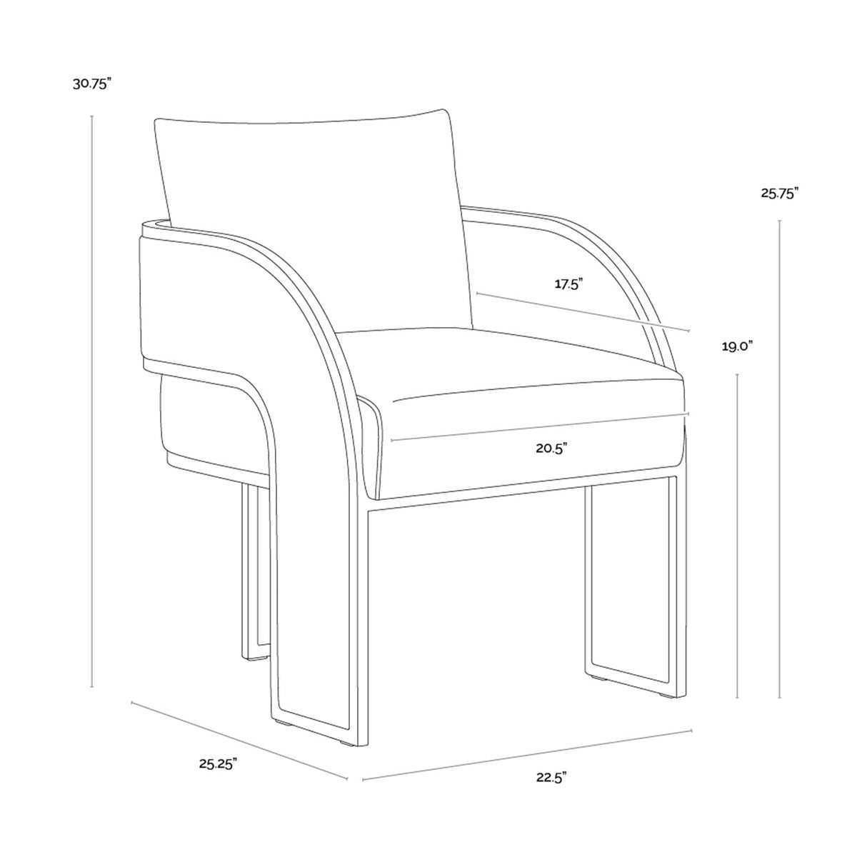 Hastings Dining Armchair Beige