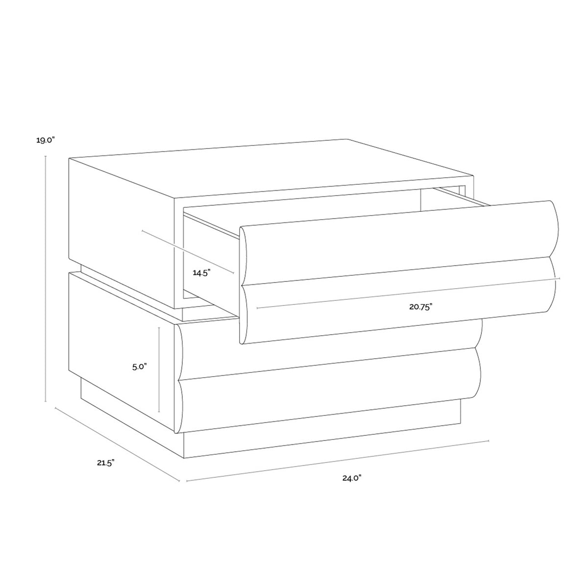 Ingram Nightstand Cream