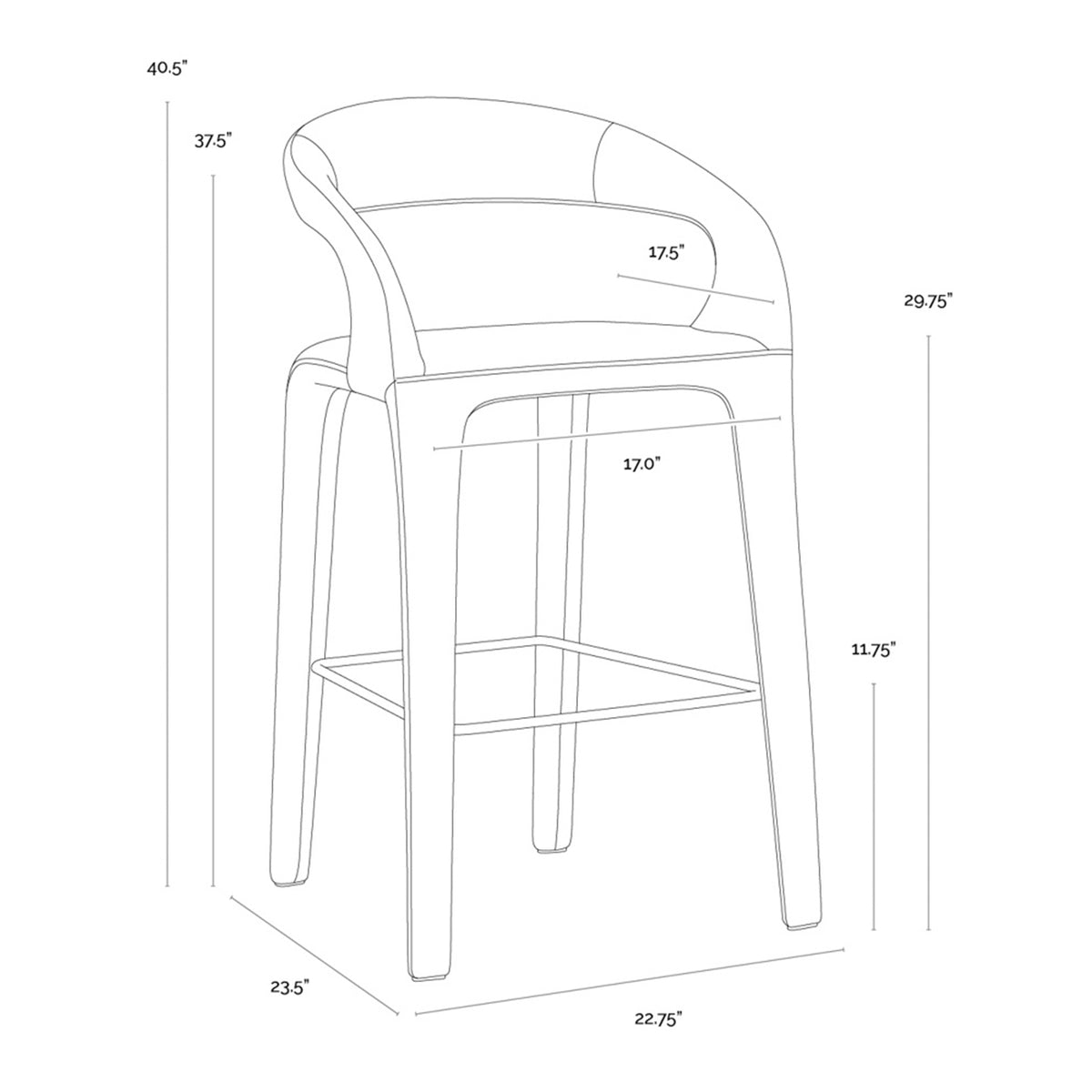 Bexley Barstool Mineral