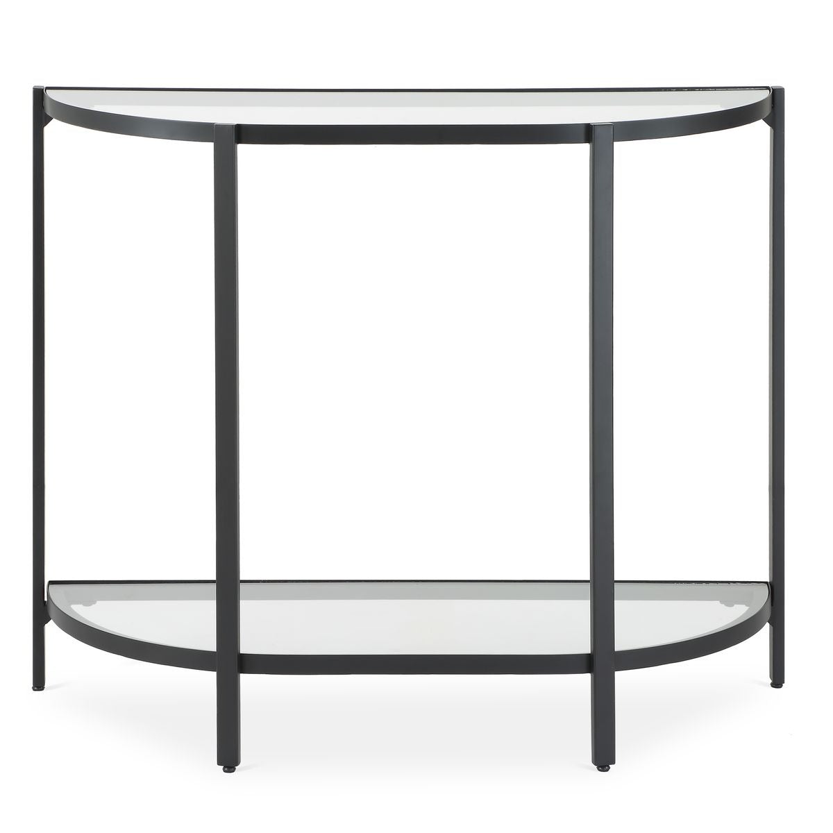 Atrani Demilune Black Console Table