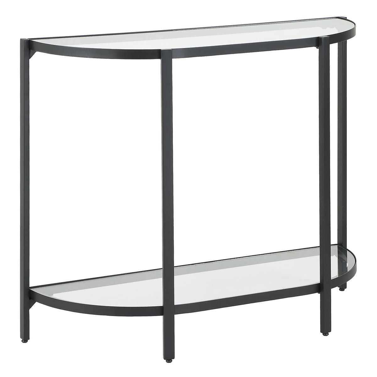 Atrani Demilune Black Console Table