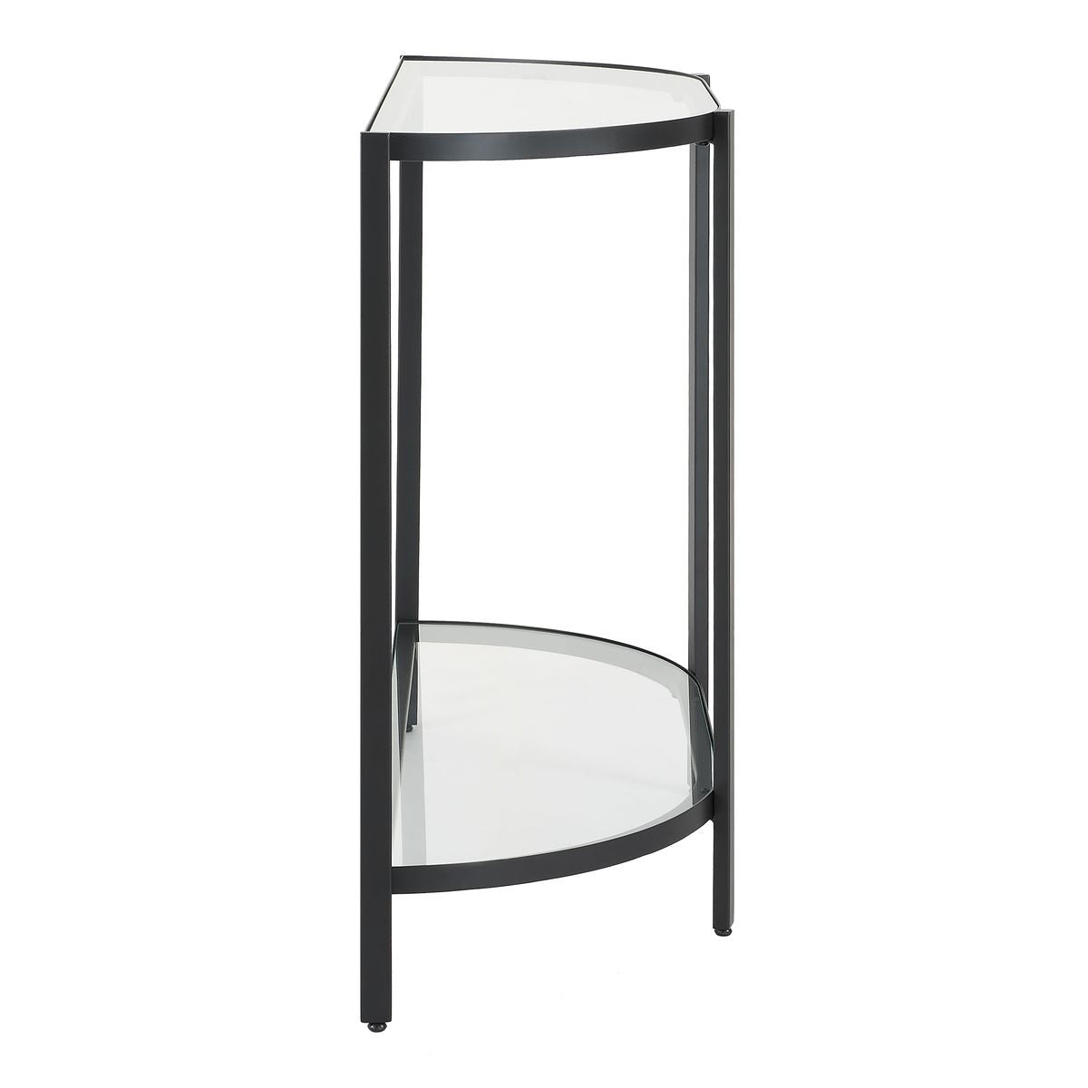 Atrani Demilune Black Console Table