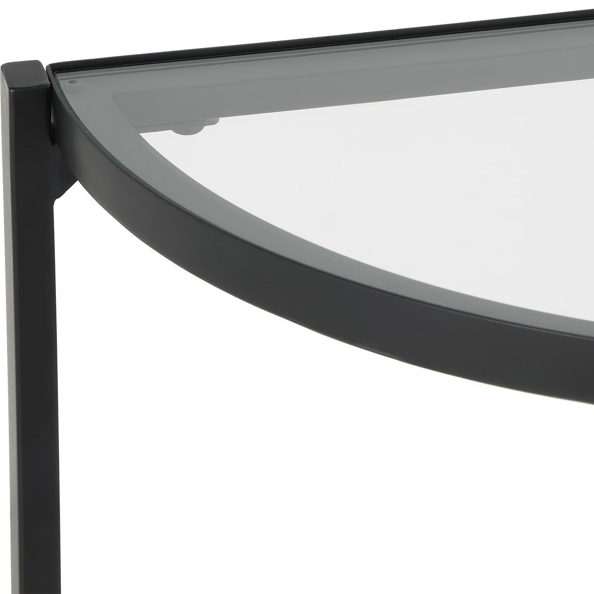 Atrani Demilune Black Console Table