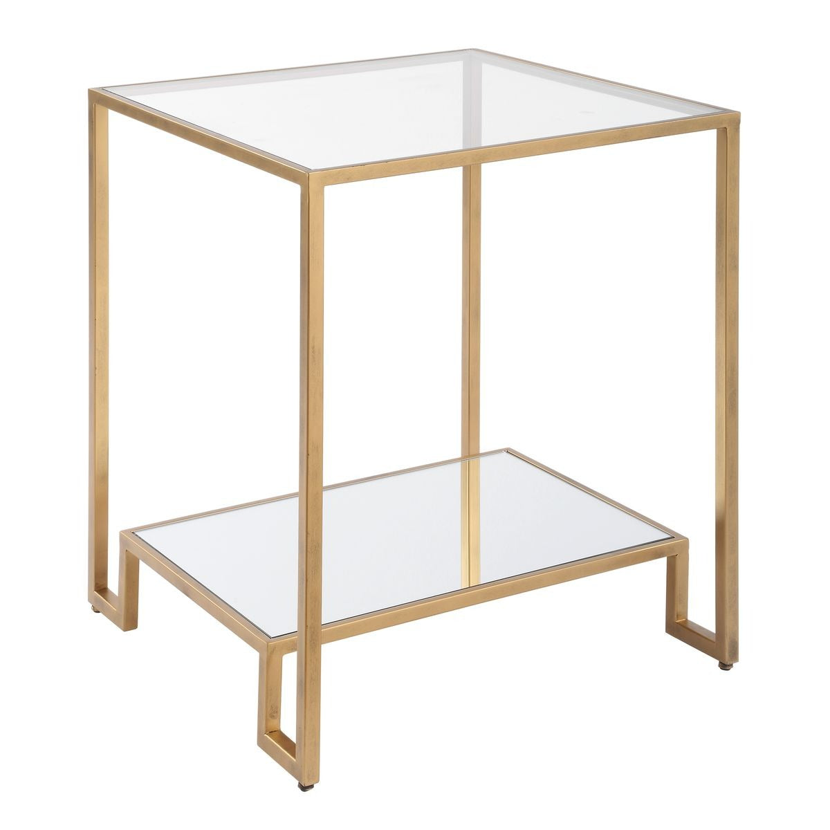 Manarola Two Tier Gold Side Table