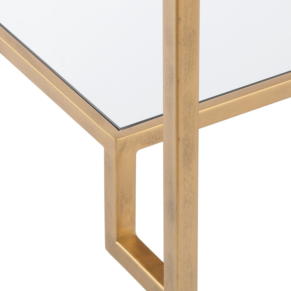 Manarola Two Tier Gold Side Table