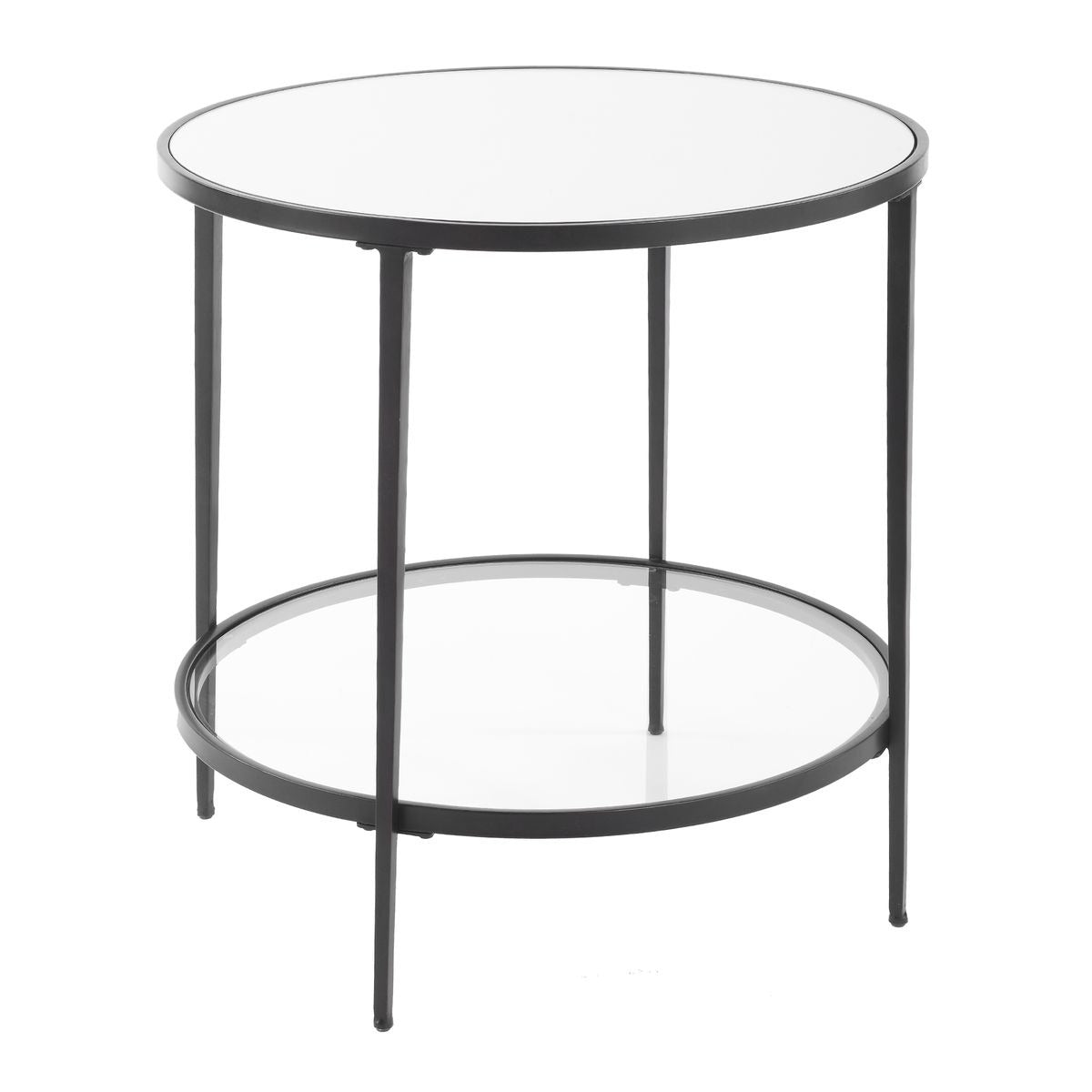 Massaro Round Black Side Table