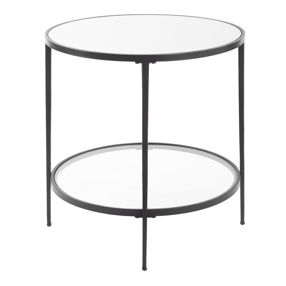 Massaro Round Black Side Table