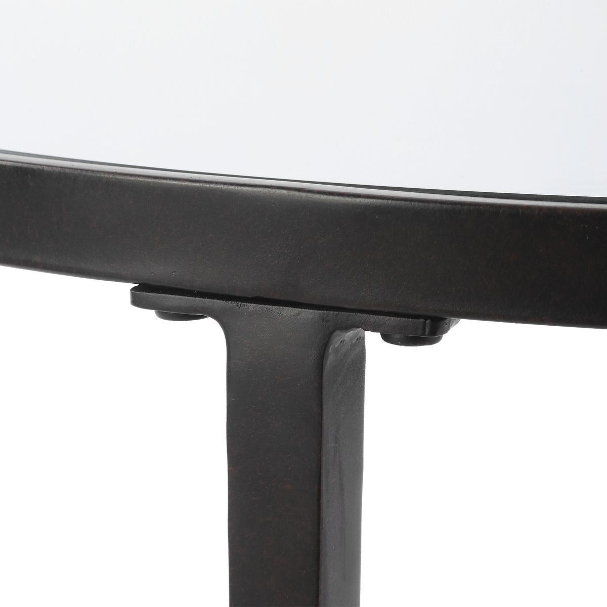 Massaro Round Black Side Table