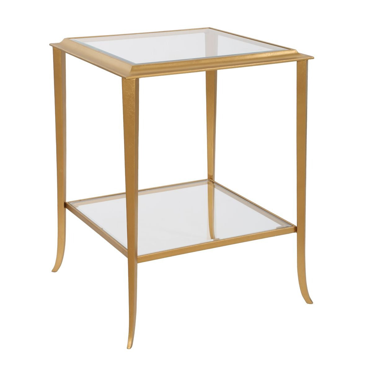 Minori Square Gold Leaf Side Table