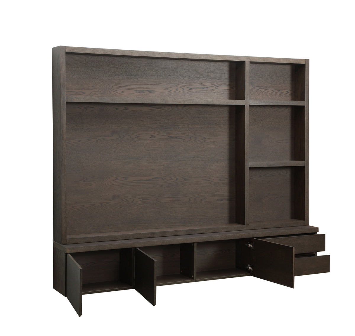 Lacey Brown 3 Door 2 Drawer Media Unit