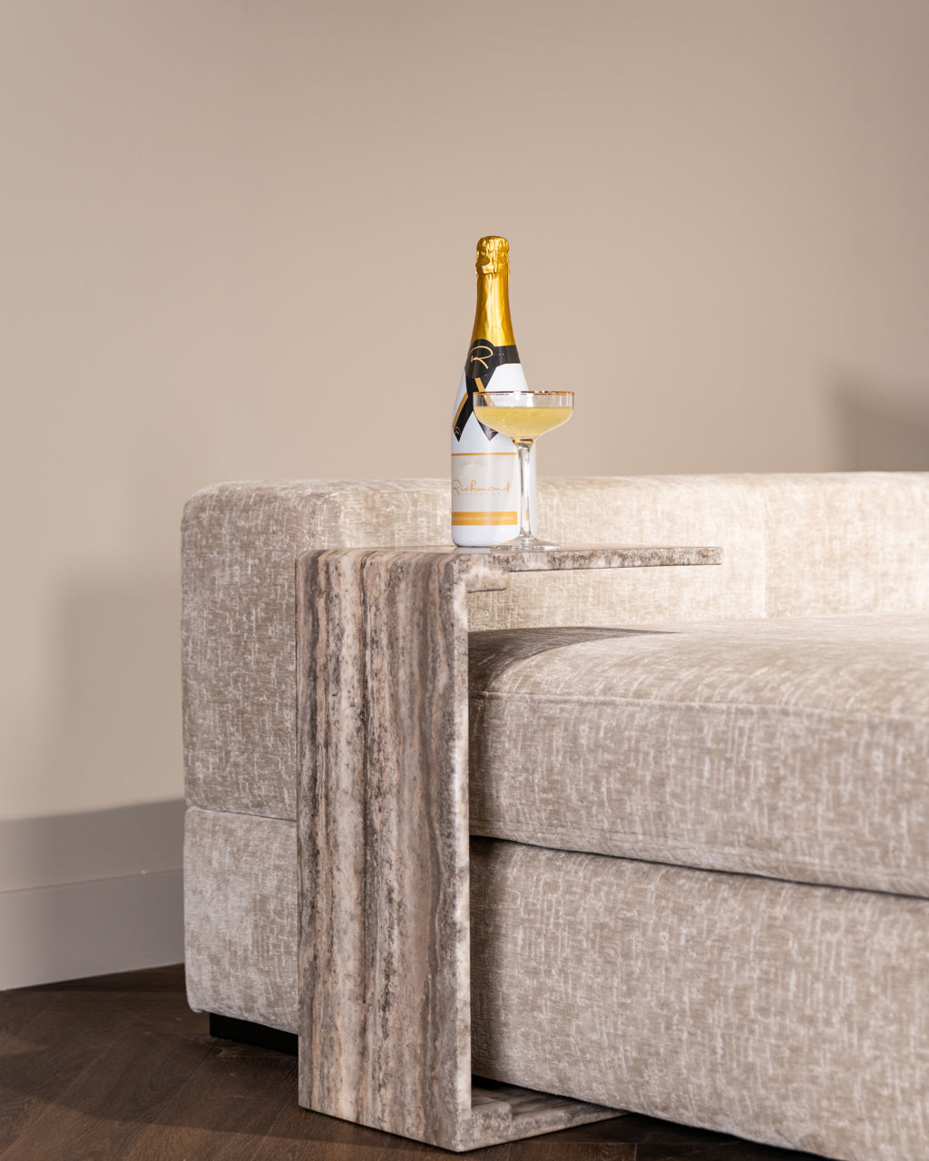Dulcie Grey Sofa Side Table
