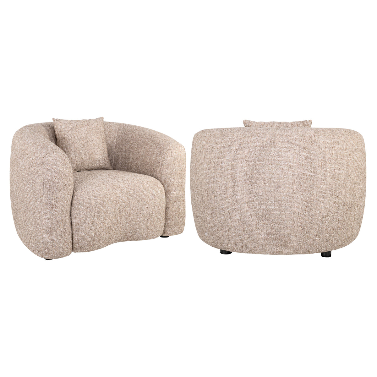 Lysandra Sand Tweed Occasional Chair