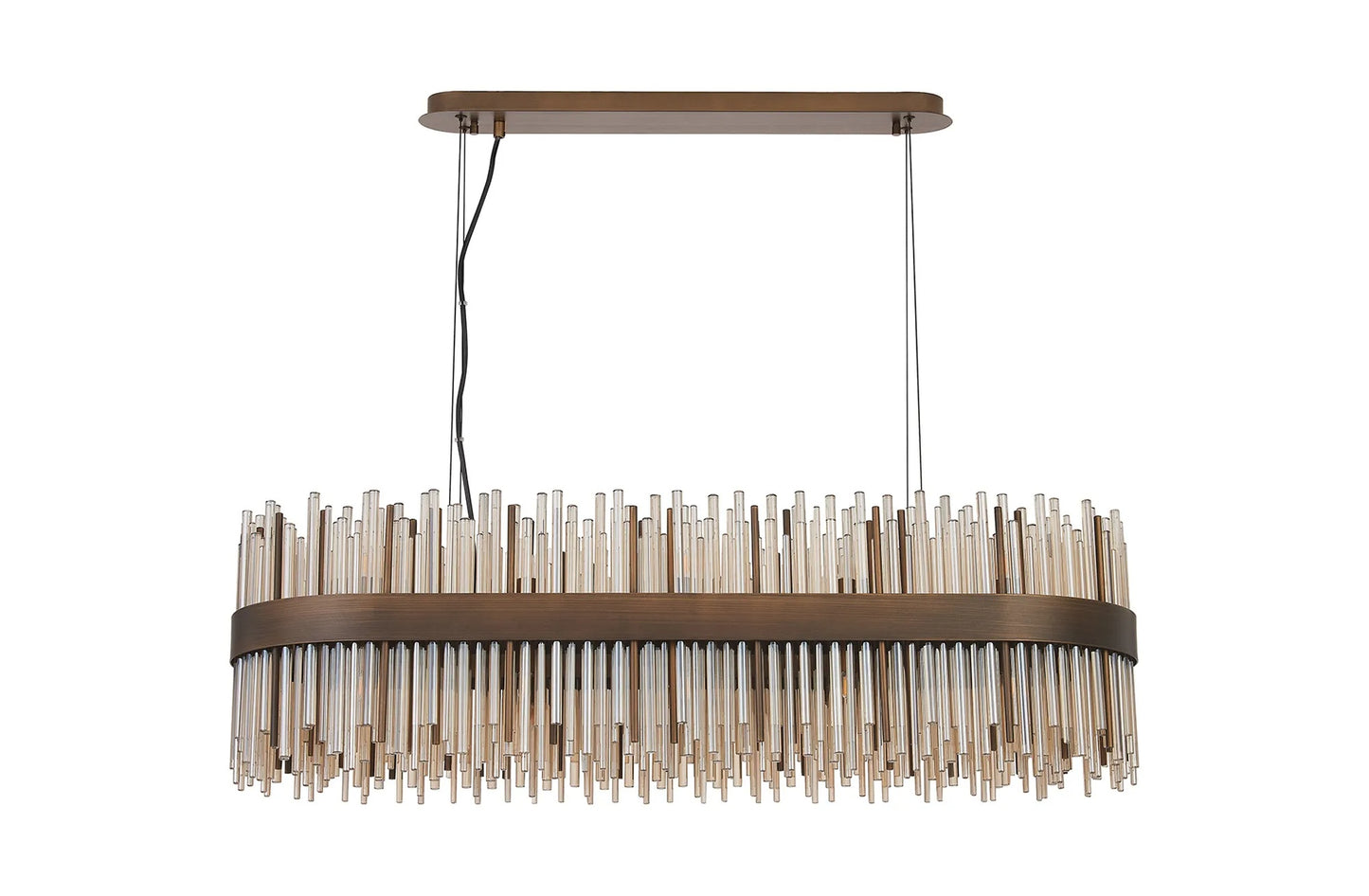 Talia Bronze Rectangular Chandelier 100cm