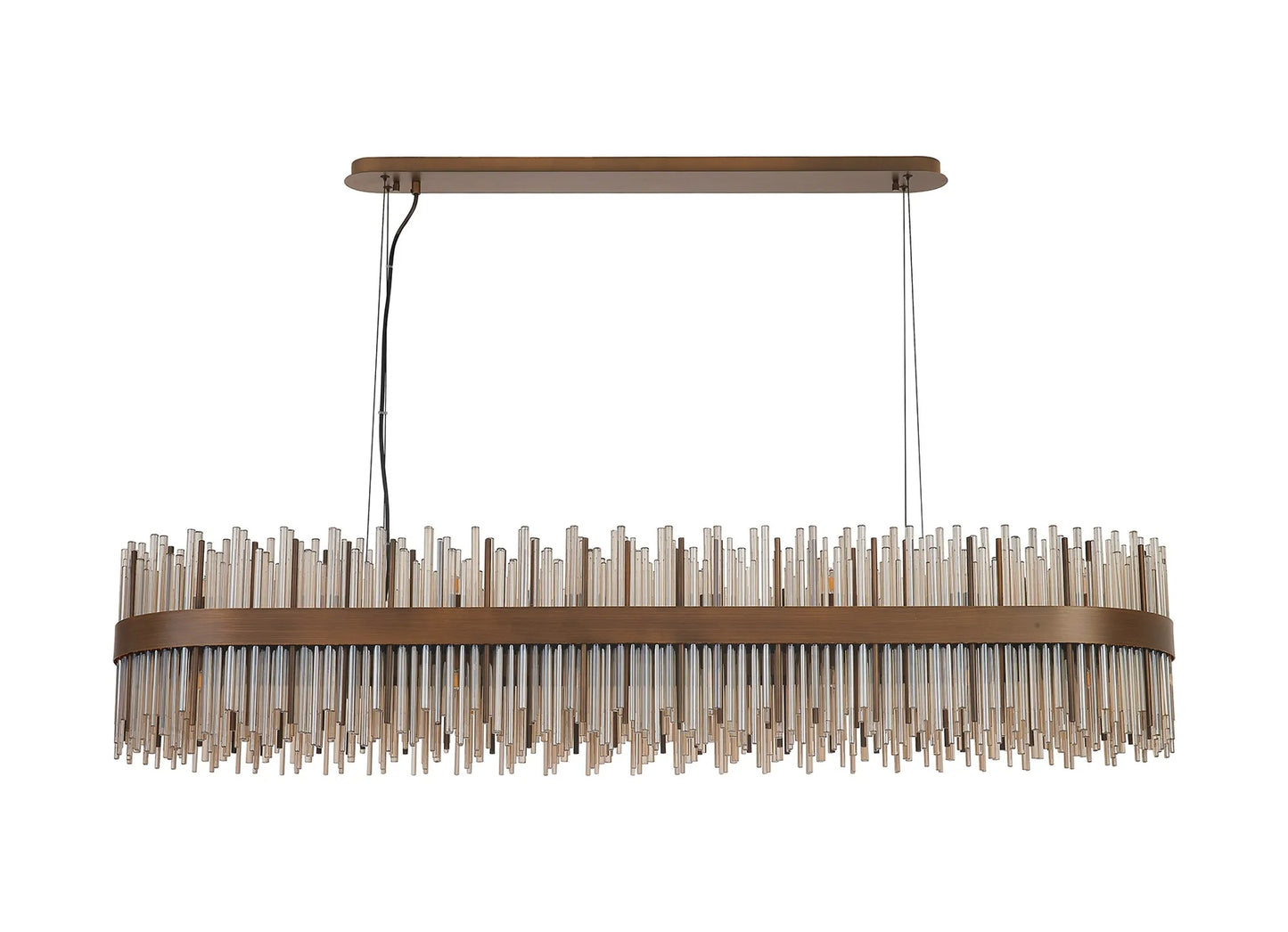 Talia Bronze Rectangular Chandelier 150cm