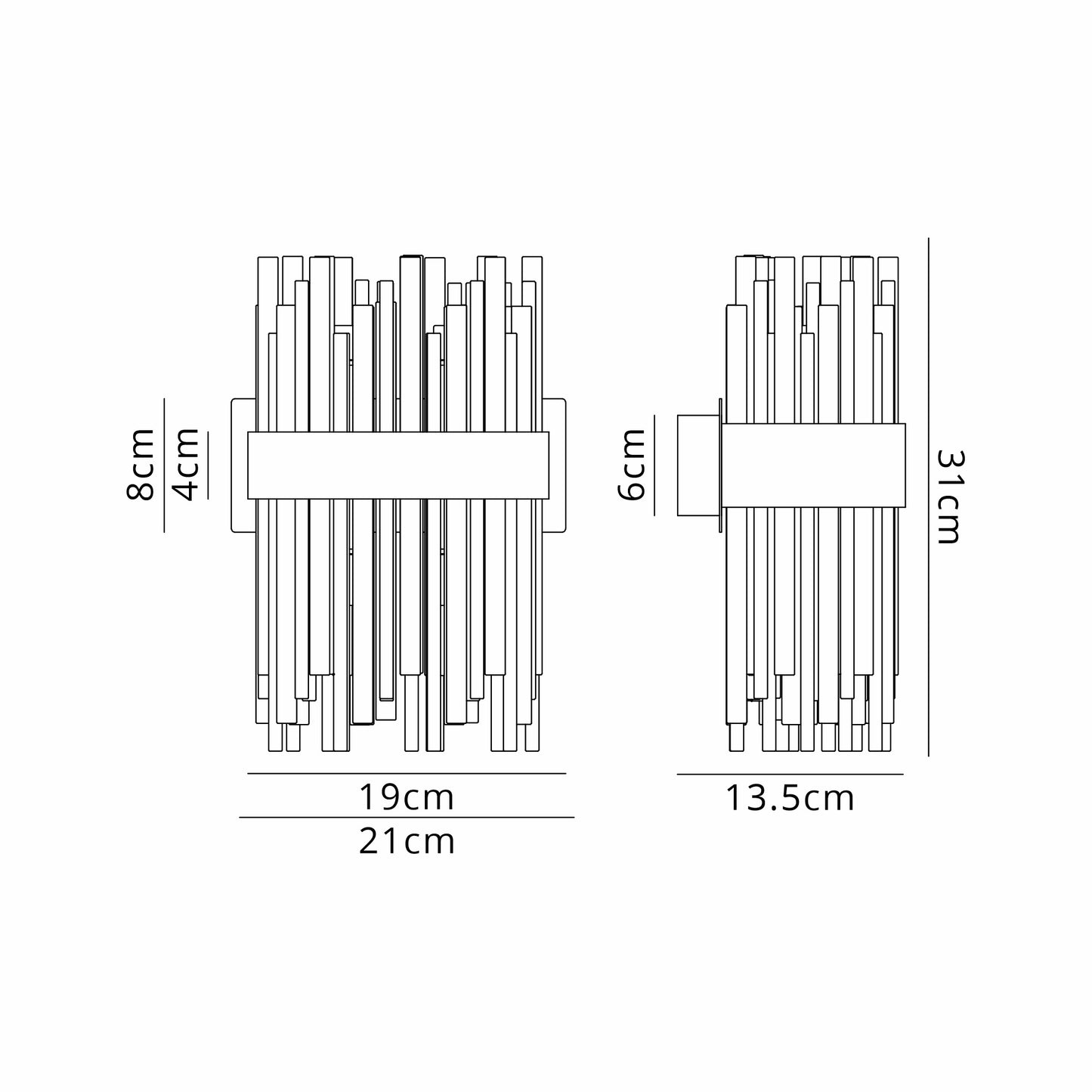 Talia Bronze Wall Light