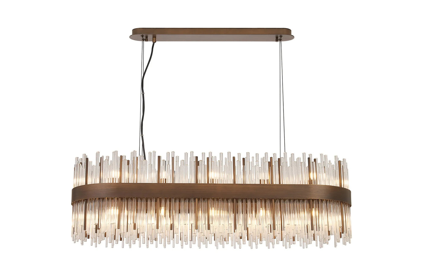 Talia Bronze Rectangular Chandelier 100cm