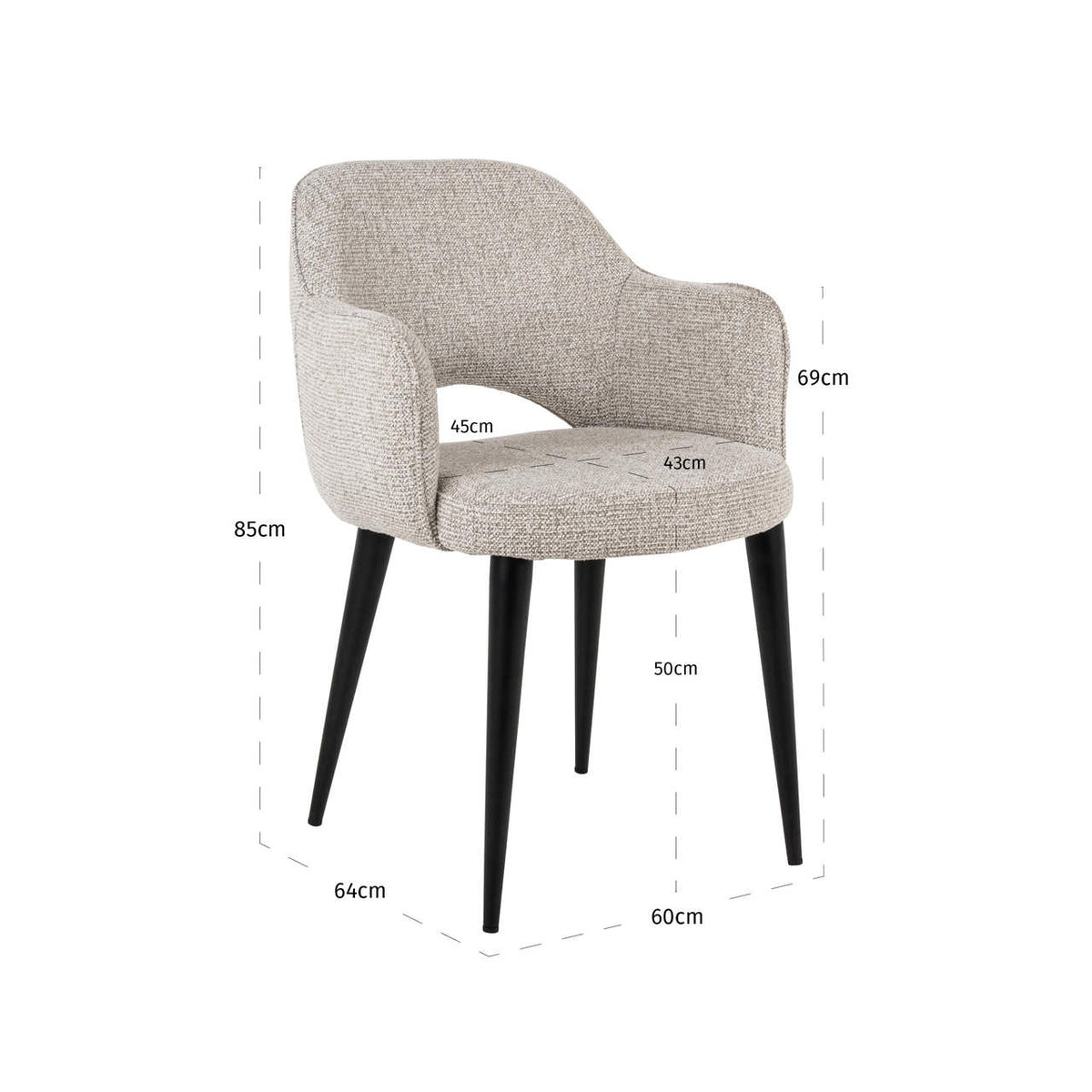 Giulia Natural Fancy Dining Chair
