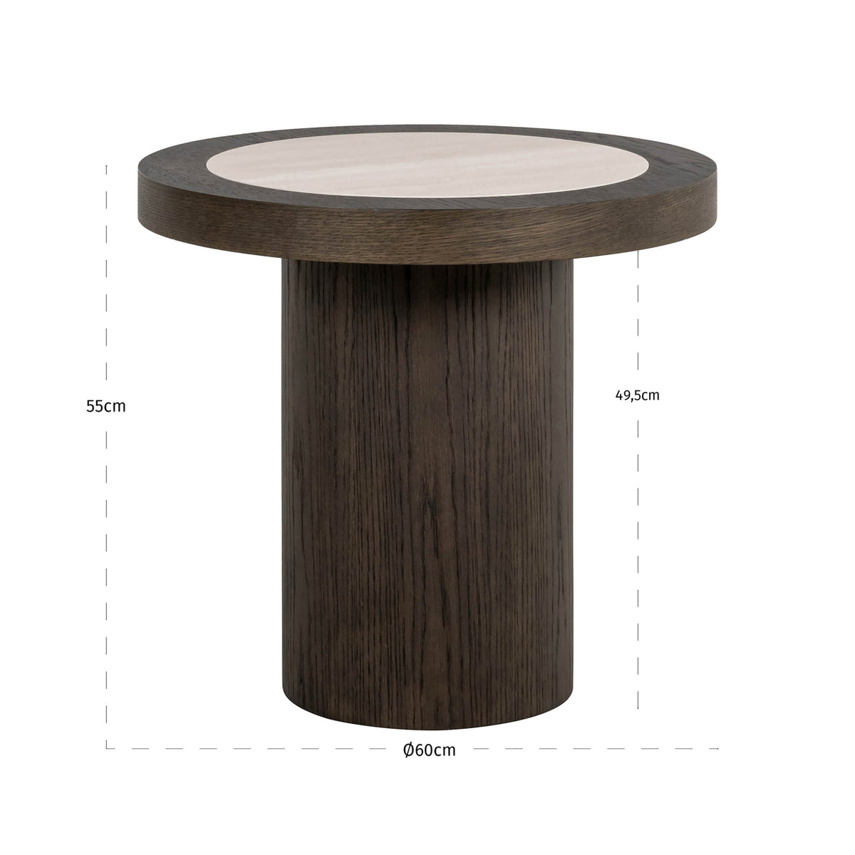 Nantes Brown Side Table