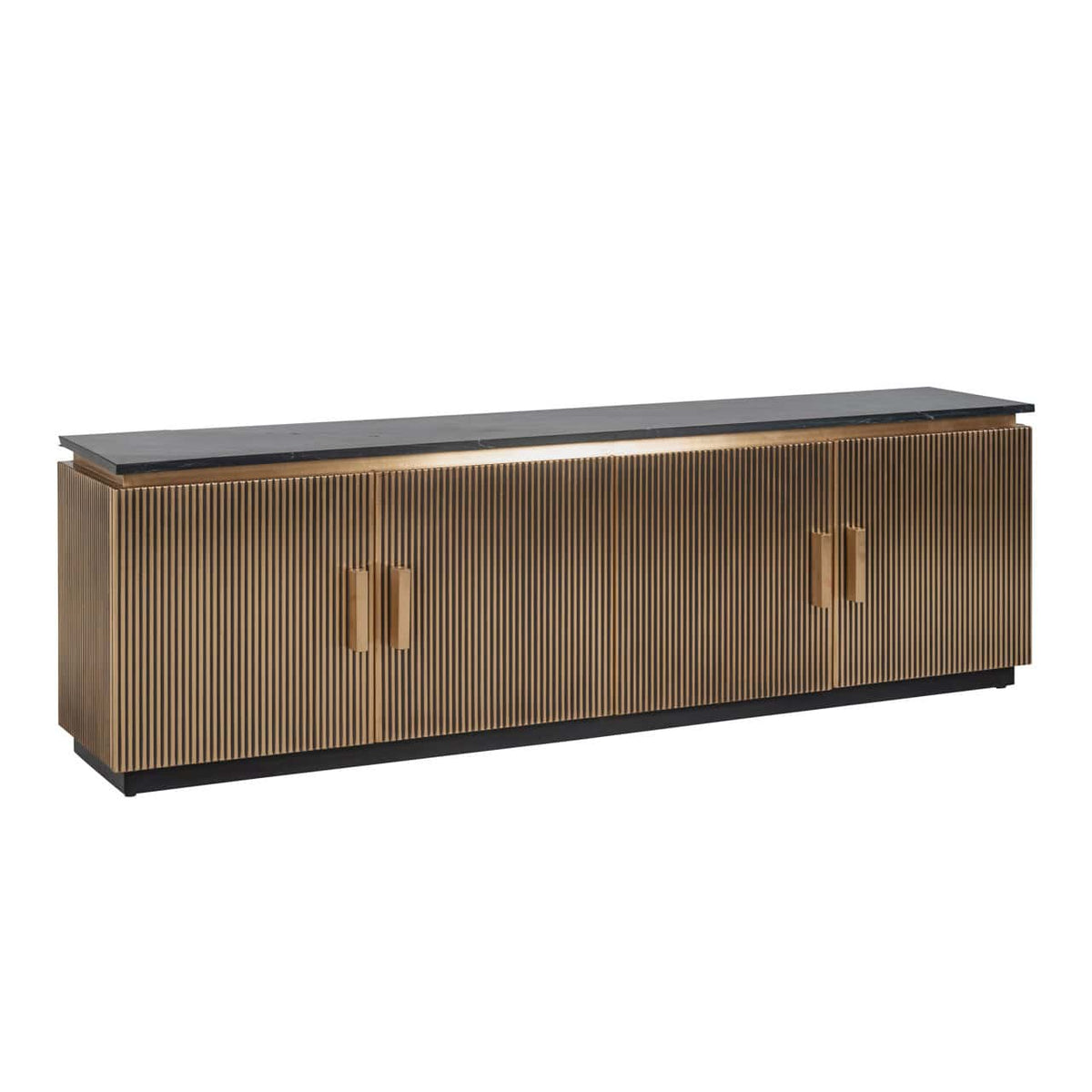 Brass Plated Colosseum 4 Door Media Unit