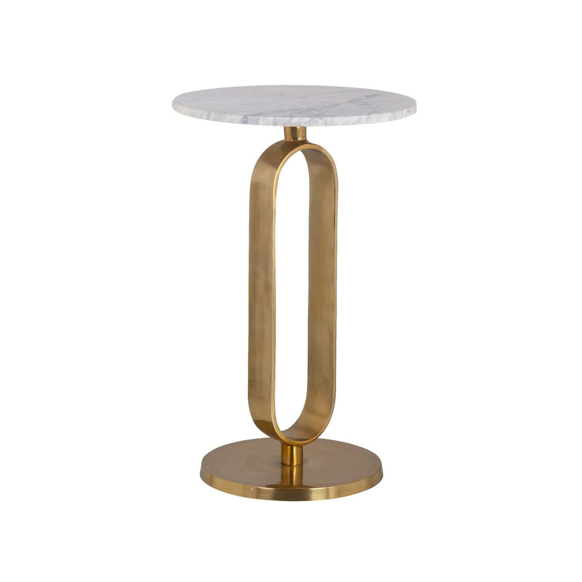 Coline Brushed Gold Side Table