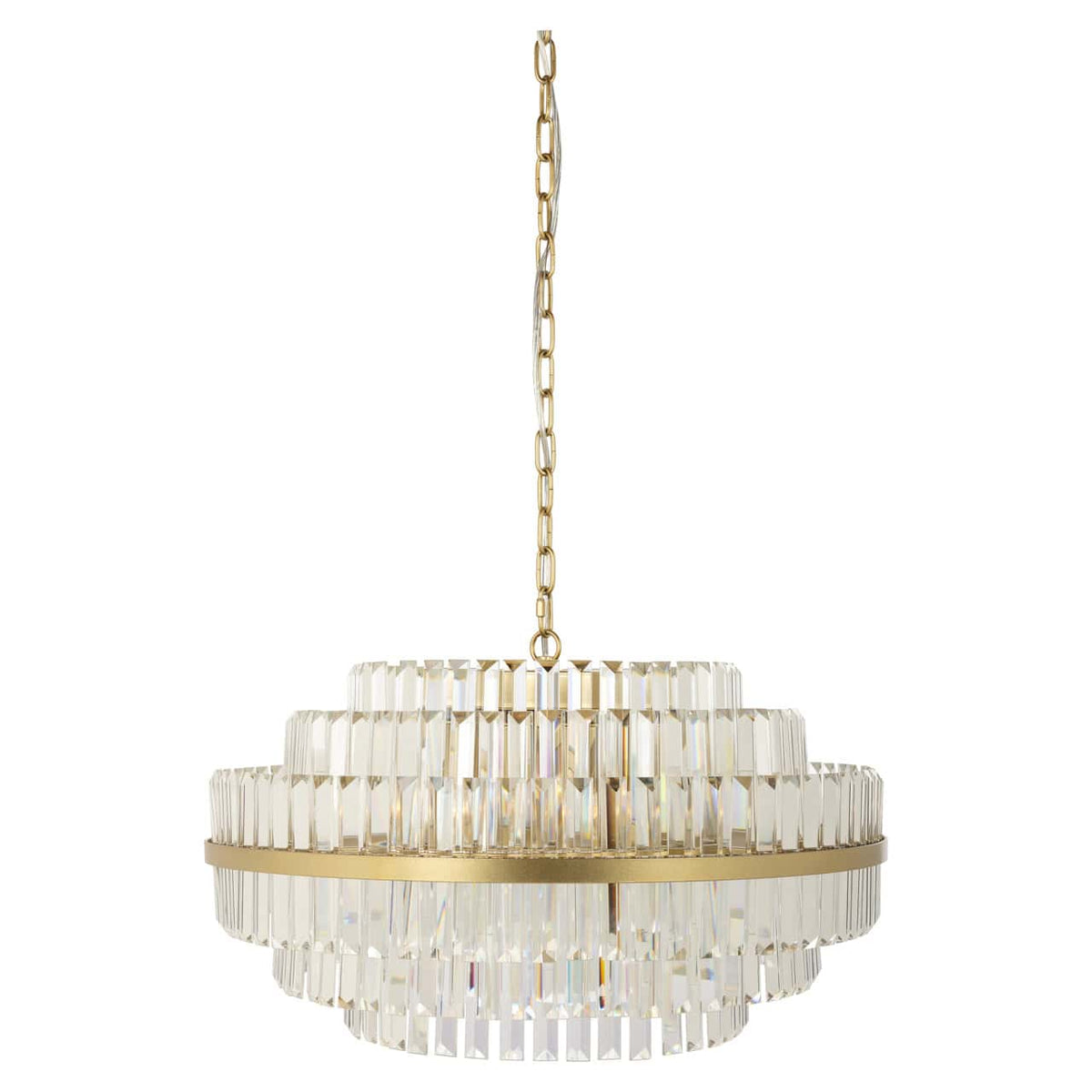Desiree Brushed Gold Medium Chandelier