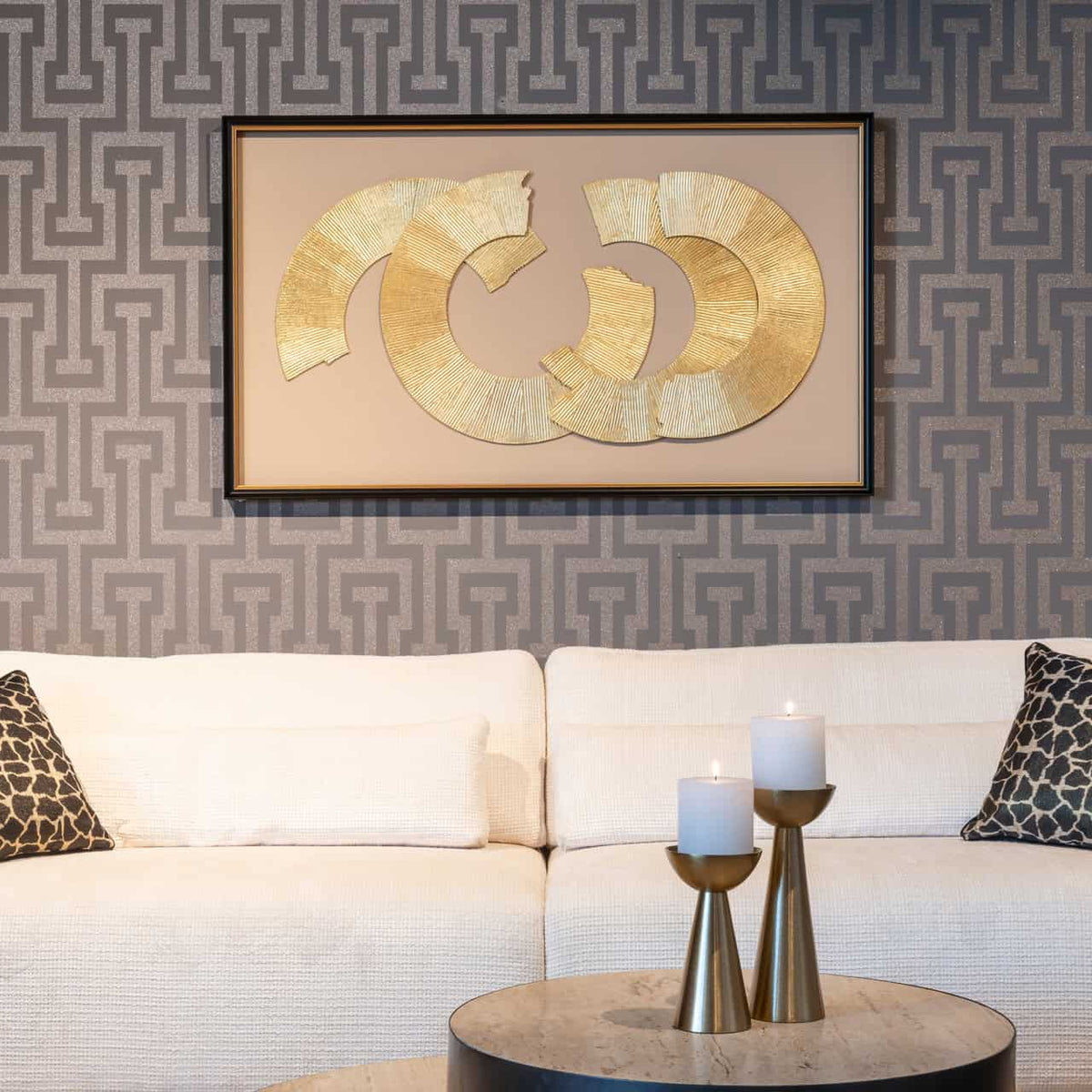 Edie Black & Gold Artwork