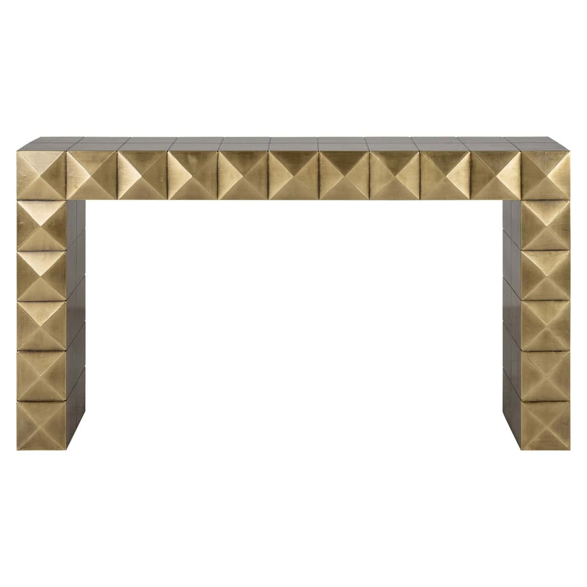 Collette Brushed Gold Console Table