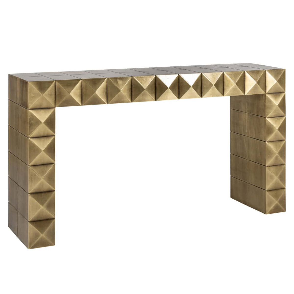 Collette Brushed Gold Console Table