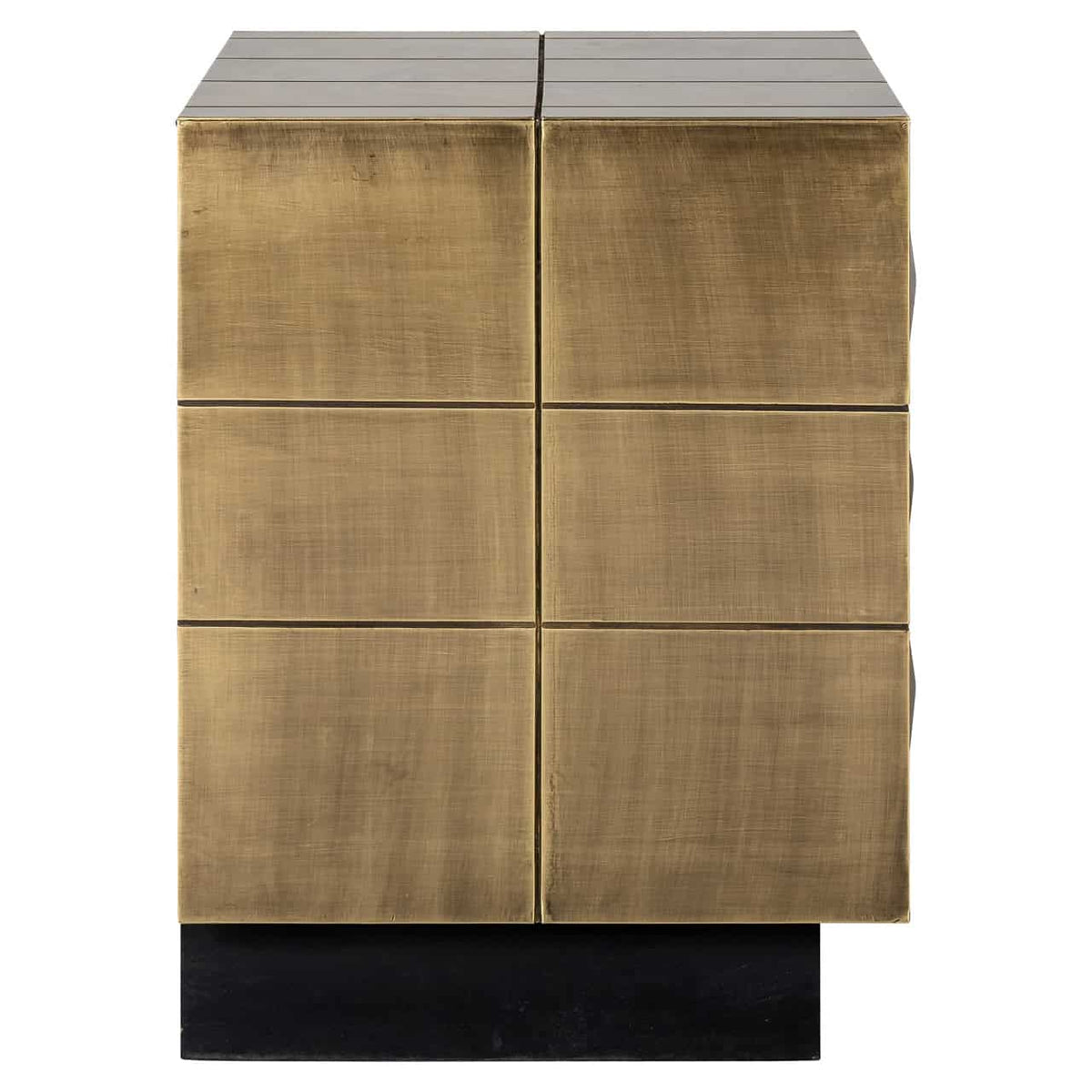 Collette Brushed Gold Bedside Table