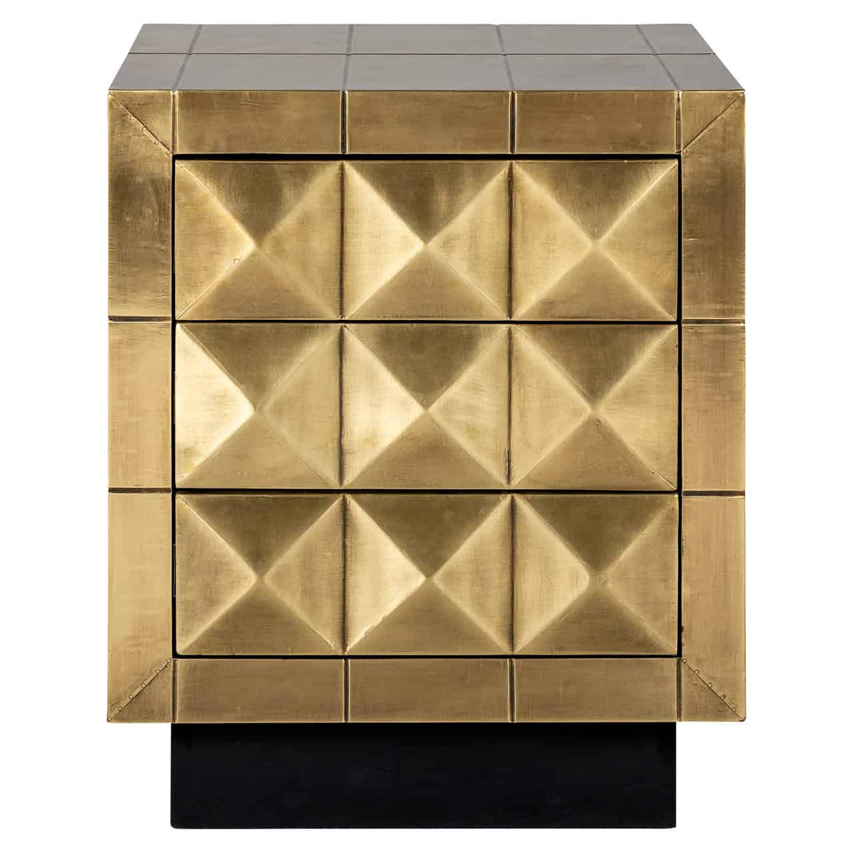 Collette Brushed Gold Bedside Table