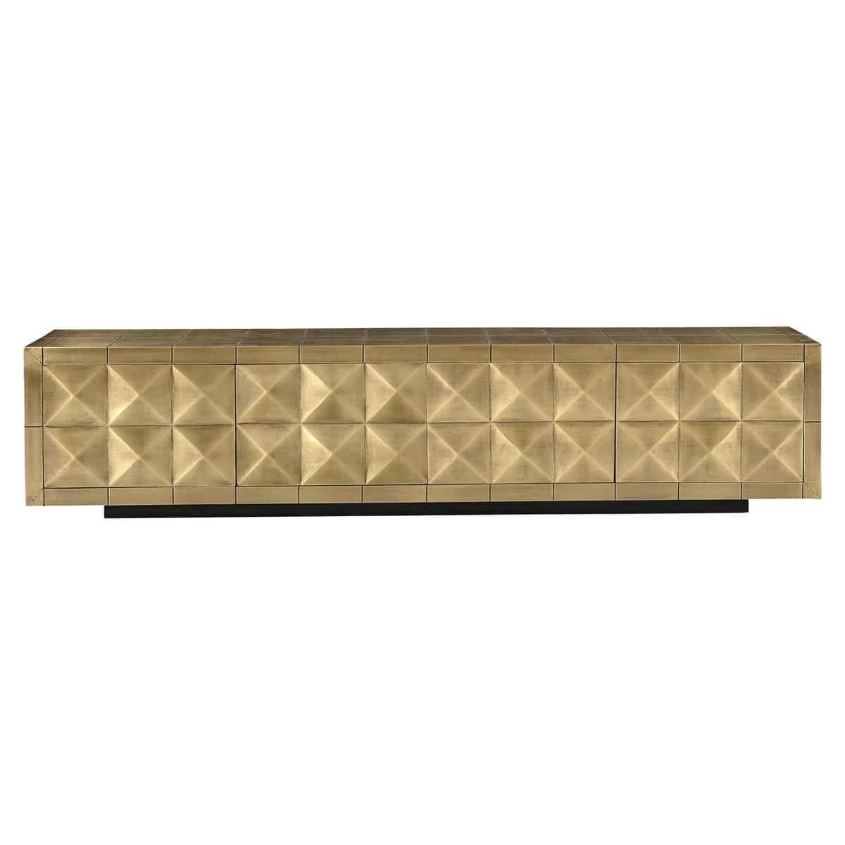Collette Brushed Gold Media Unit