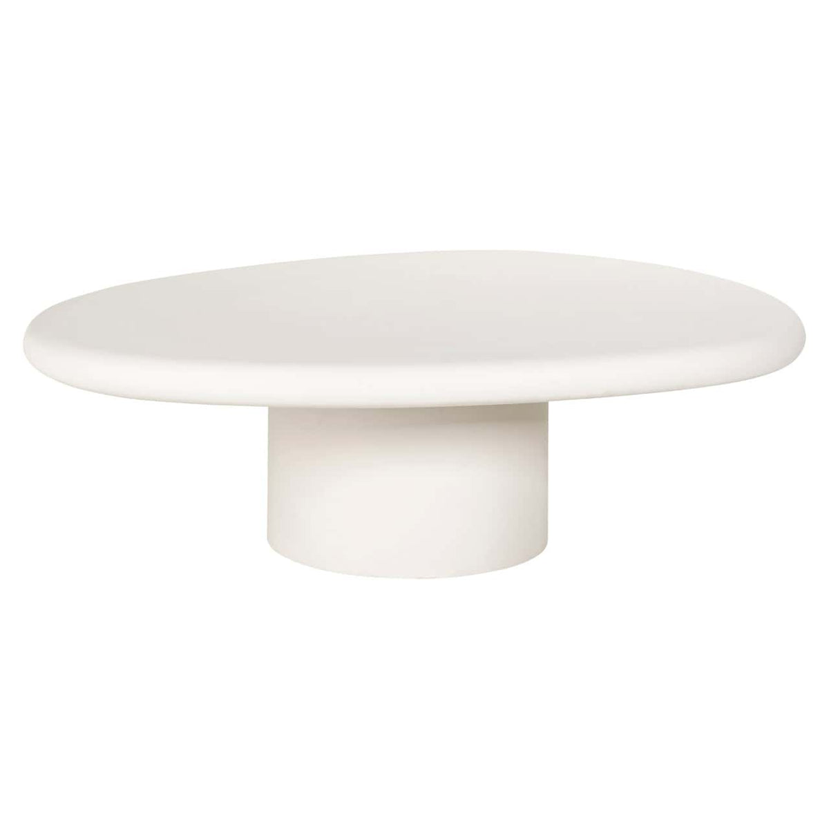 Bourne White Coffee Table 110x90cm