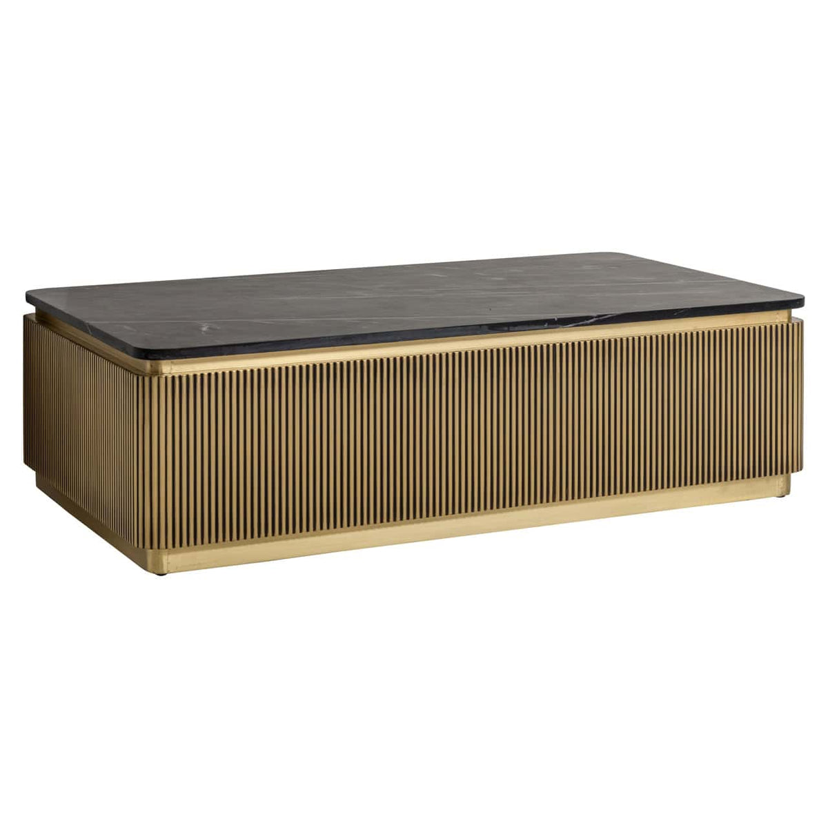 Brass Plated Colosseum Rectangular Coffee Table