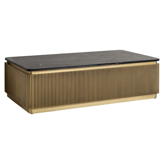 Brass Plated Colosseum Rectangular Coffee Table