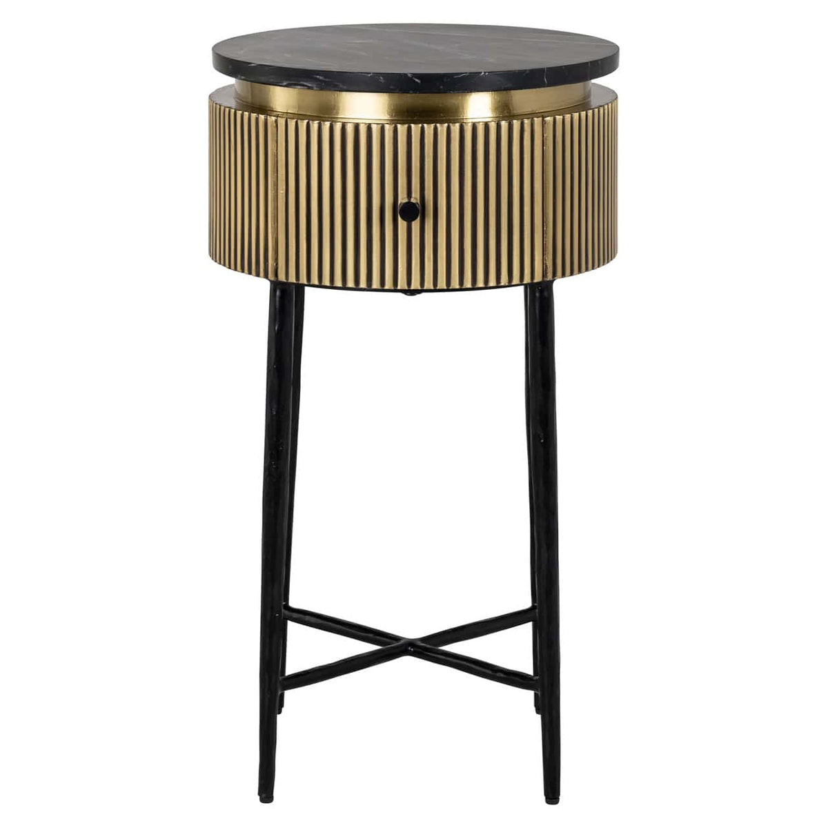 Brass Plated Colosseum Small Side Table