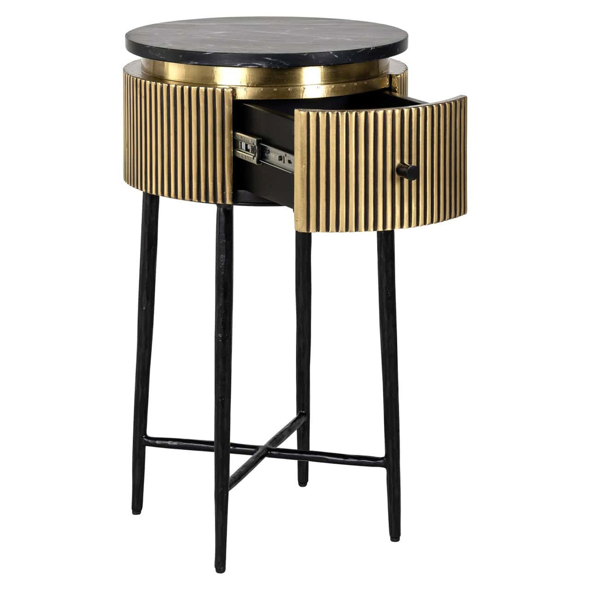 Brass Plated Colosseum Small Side Table
