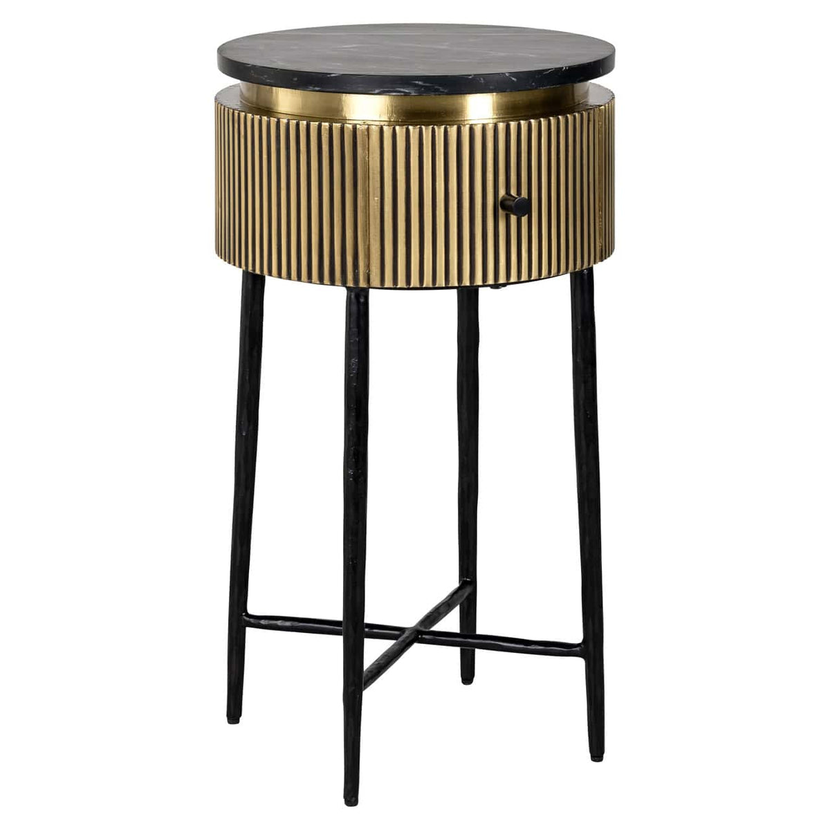Brass Plated Colosseum Small Side Table