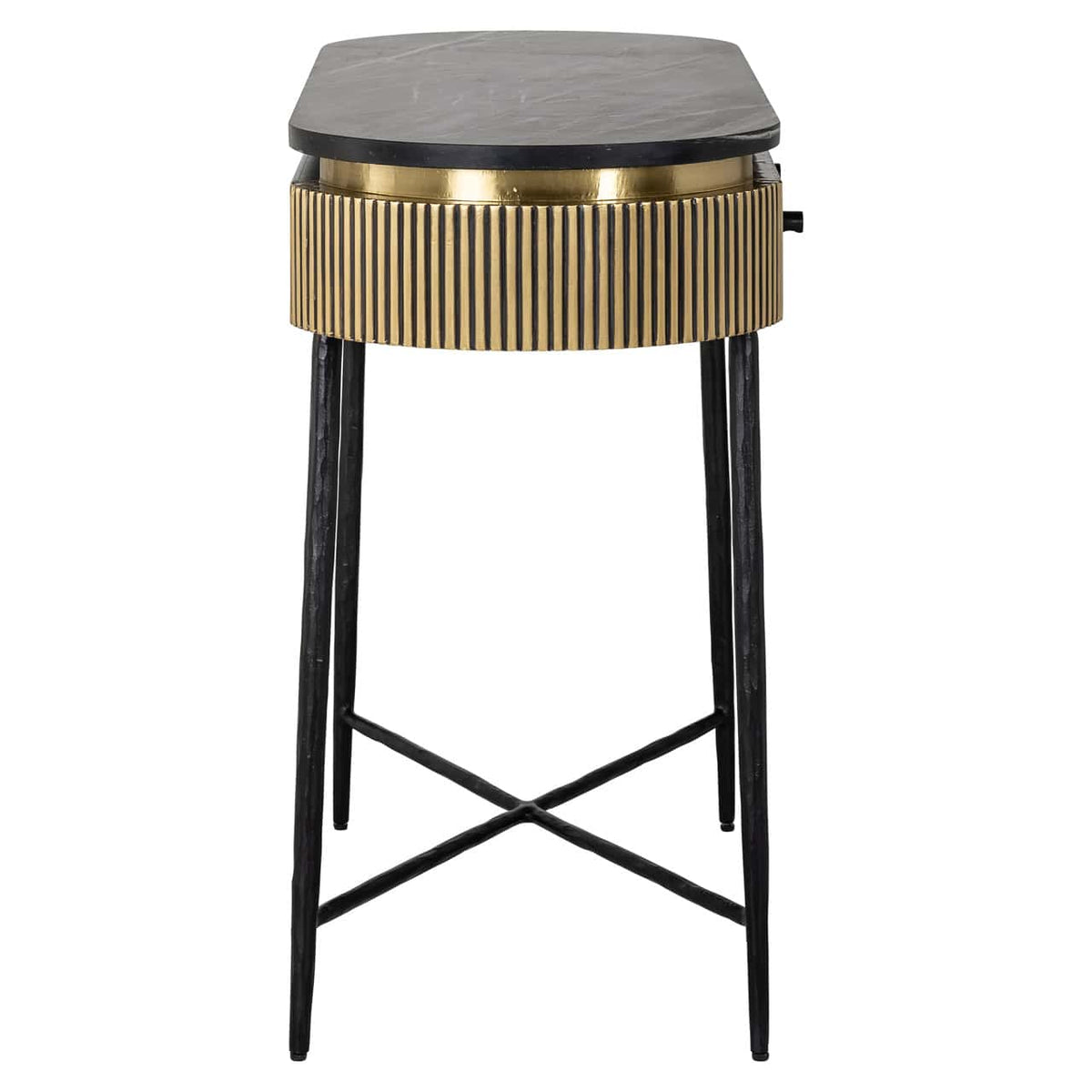 Brass Plated Colosseum Console Table