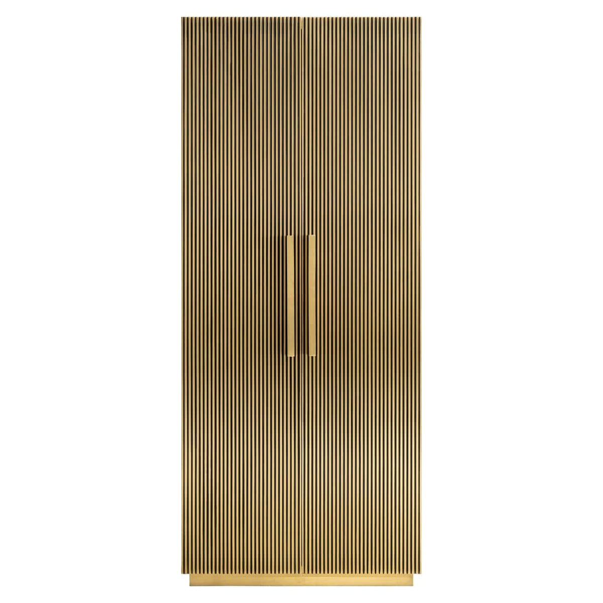 Brass Plated Colosseum Tall Display Cabinet