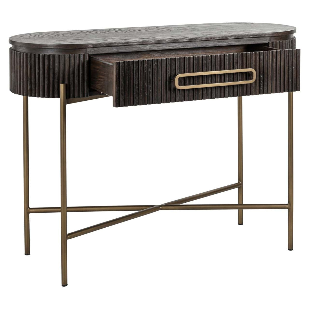 Luxton Brown Console Table