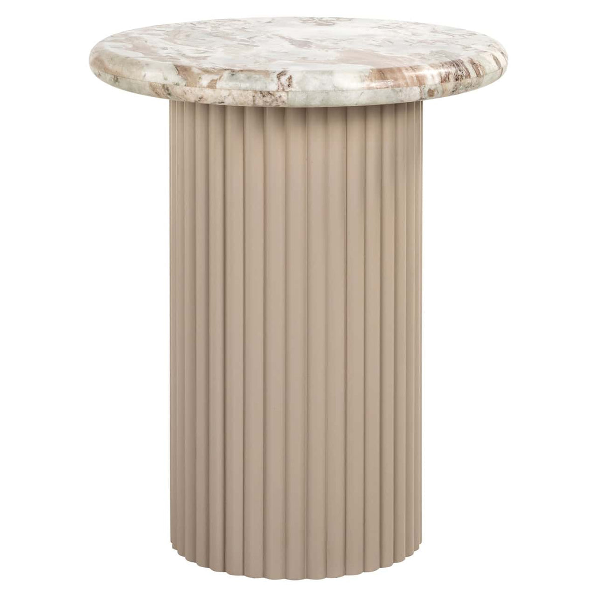 Corin Blush Beige Side Table