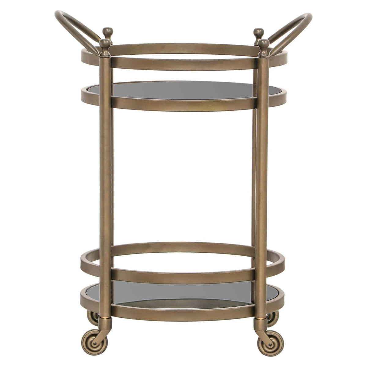 Hendon Brushed Gold Drinks Trolley