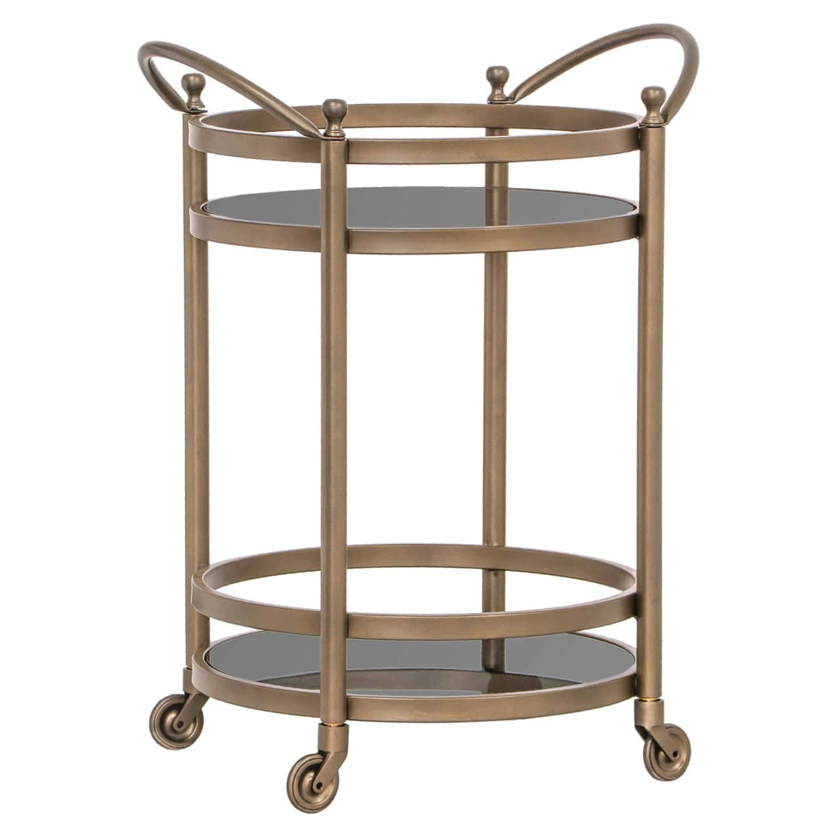 Hendon Brushed Gold Drinks Trolley